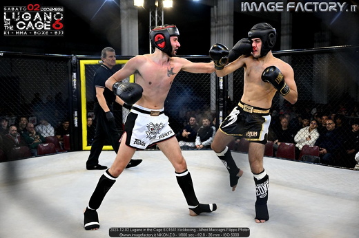 2023-12-02 Lugano in the Cage 6 01541 Kickboxing - Alfred Maccagni-Filippo Pfister